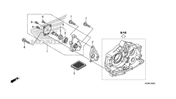 E14 | BƠM DẦU | BLADE 110 (CATALOGUE PHỤ TÙNG)