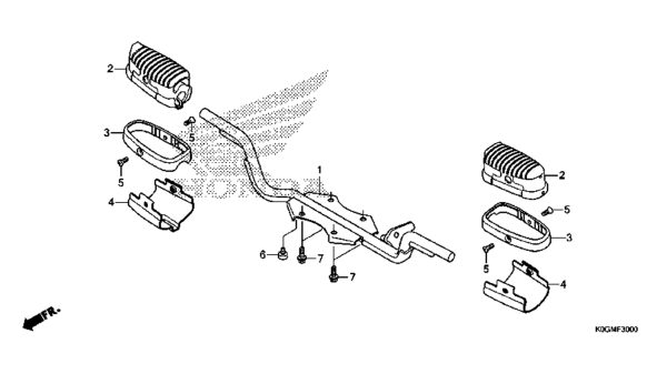 F-30 | GÁC CHÂN | SUPER CUB C125 (CATALOGUE PHỤ TÙNG)