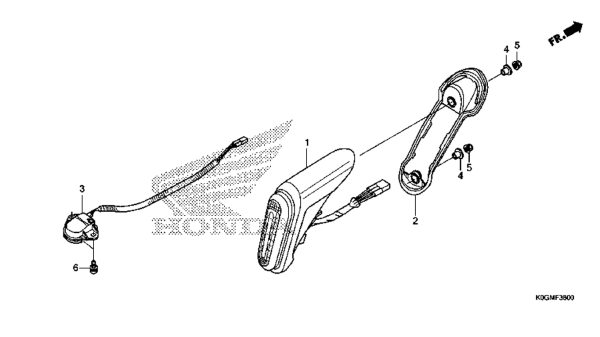 F-36 | ĐÈN HẬU - LICENSE LIGHT | SUPER CUB C125 (CATALOGUE PHỤ TÙNG)