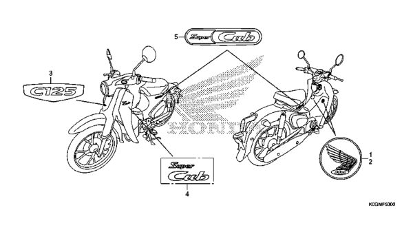 F-50 | EMBLEM | SUPER CUB C125 (CATALOGUE PHỤ TÙNG)