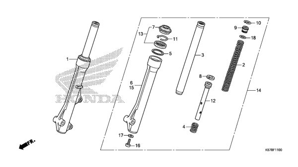 F11 | GIẢM XÓC TRƯỚC | BLADE 110 (CATALOGUE PHỤ TÙNG)